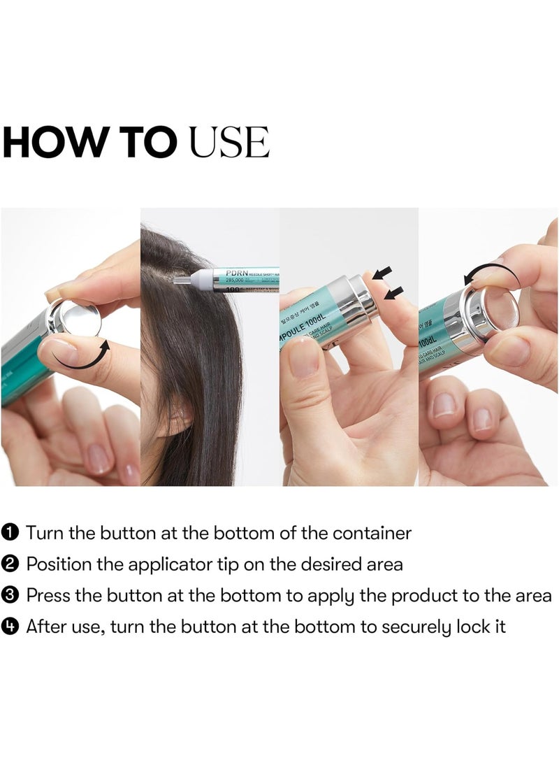 VT Pdrn Reedle Shot Hair Ampoule 100dl, Vegan Pdrn, Slow Aging, Scalp Treatment - Image 5